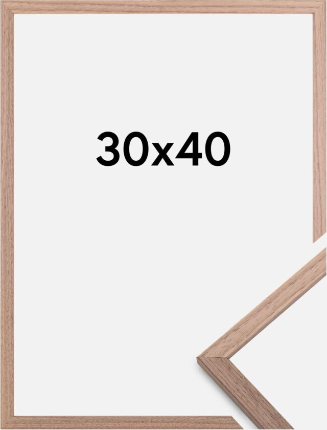 Ramme Edsbyn Lys Valnøtt 30x40 Cm