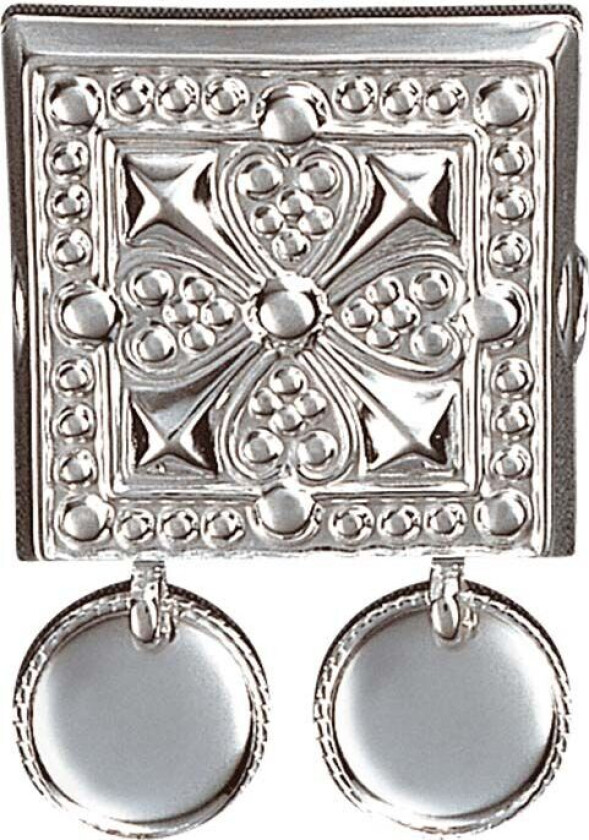 Bilde av Beltestøl i 830 hvitt sølv med løv