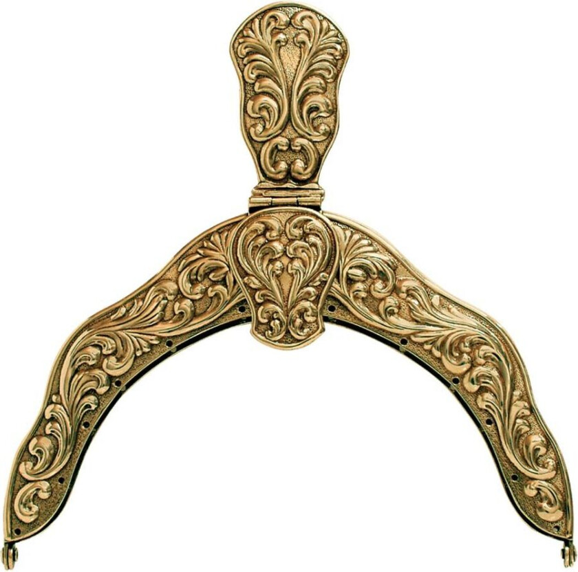 Veskelås Vest-Telemark i antikkforgylt sølvplett