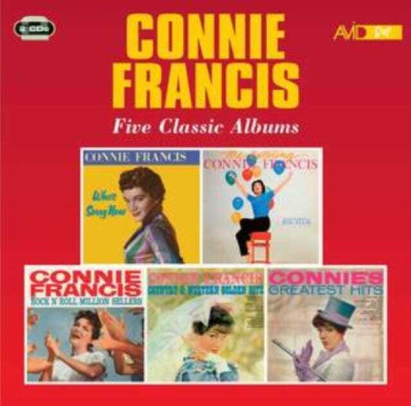 Connie Francis : Five Classic Albums CD 2 discs (2020)