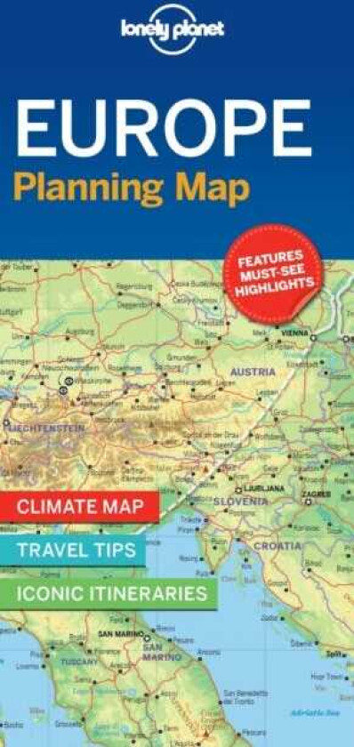 Lonely Planet Europe Planning Map
