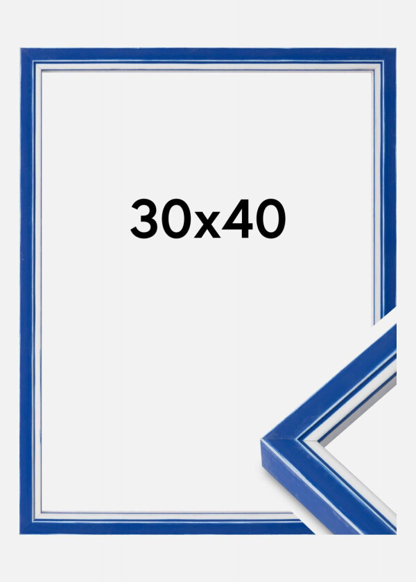 Ramme Diana Akrylglass Blå 30x40 Cm