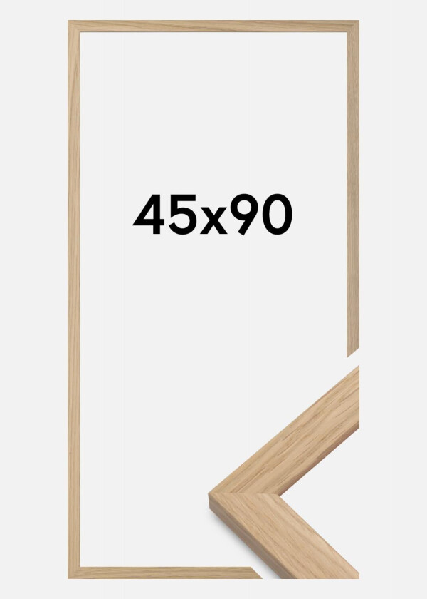 Ramme Oak Wood Akrylglass 45x90 Cm