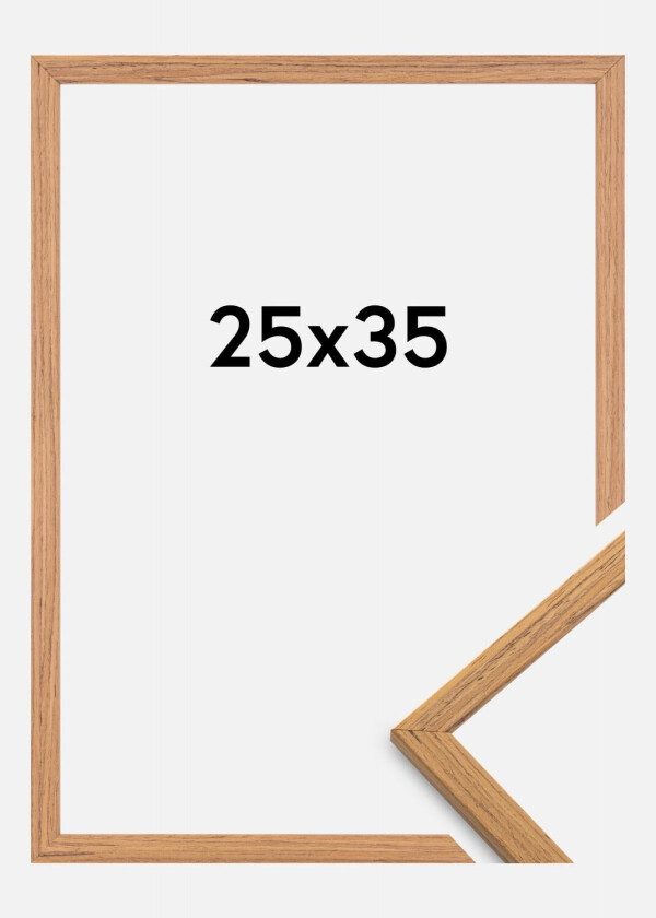 Ramme Edsbyn Akrylglass Teak 25x35 Cm