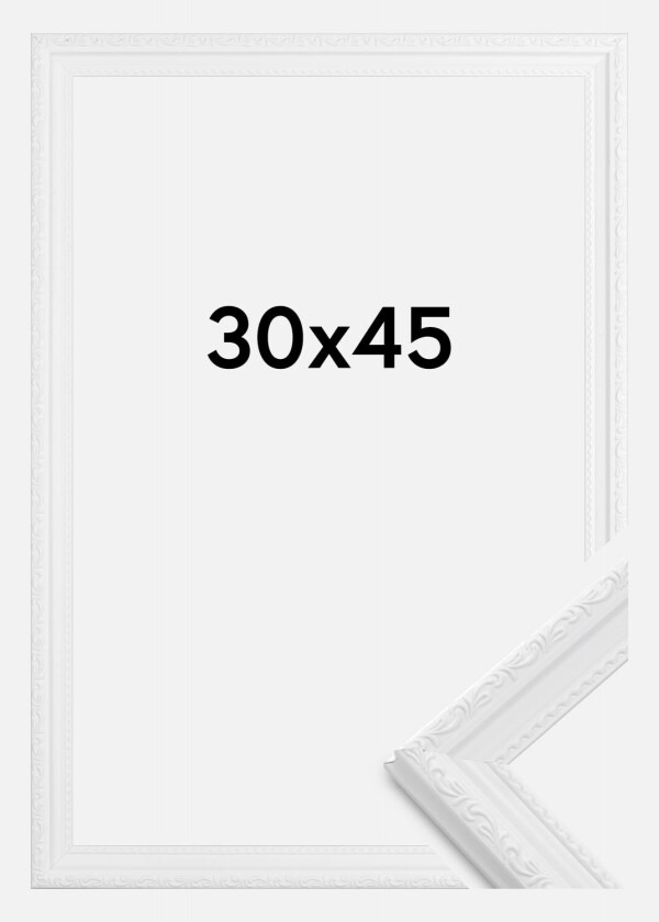 Ramme Abisko Akrylglass Hvit 30x45 Cm
