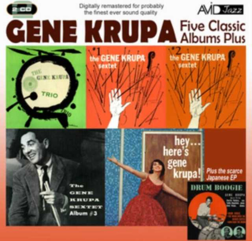 Gene Krupa : Five Classic Albums Plus: Gene Krupa Sextet 1, 2 & 3/Hey, Here’s