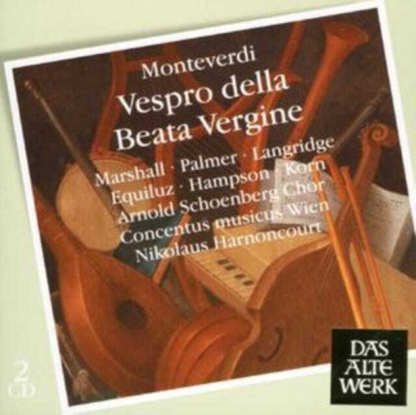 Margaret Marshall : Vespro Della Beata Vergine (Harnoncourt) CD 2 discs (2008)
