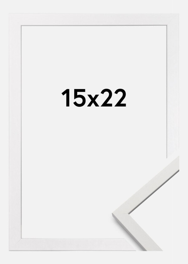 Ramme Edsbyn Akrylglass Hvit 15x22 Cm
