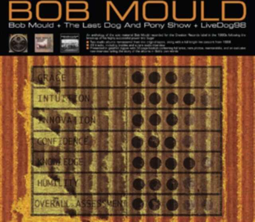 Bob Mould : Bob Mould/The Last Dog & Pony Show/LiveDog98 CD 3 discs (2012)