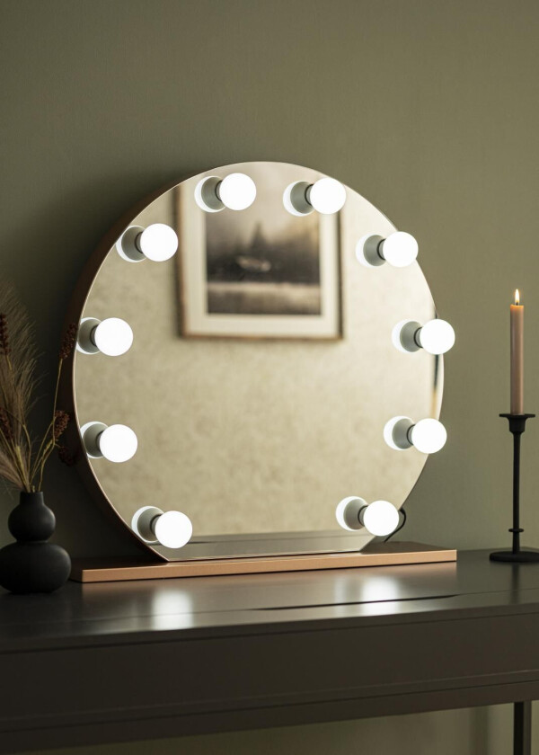 Kaila Sminkespeil Hollywood 10 E27 Roségull 70x65 Cm