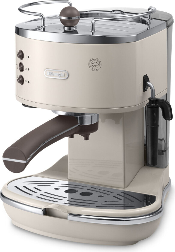 De'Longhi Icona Vintage ECOV 311.BG - Kaffemaskin med capuccinatore - 15 bar - beige