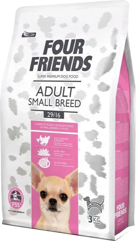 FourFriends Dog Adult Small Breed (3 kg)