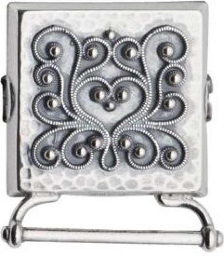 Bilde av Veskestøl Rogaland i 830 oksidert sølv med lang hempe