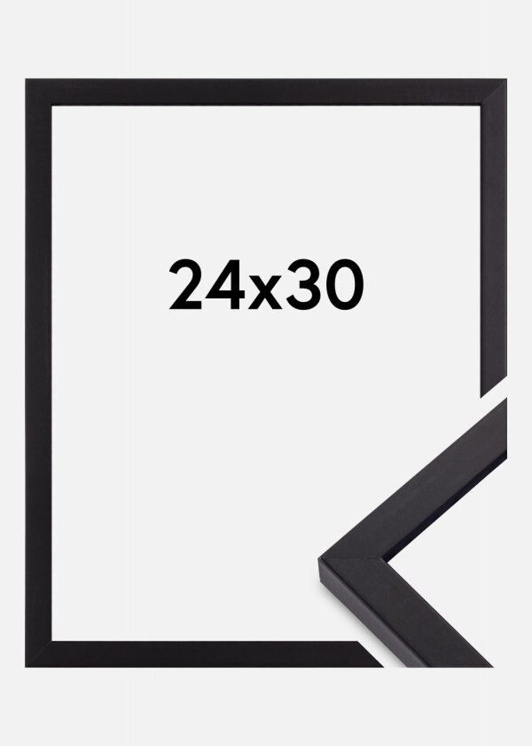 Ramme Torrance Matt Antirefleksglass Svart 24x30 Cm