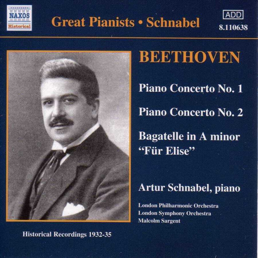 Ludwig van Beethoven : Piano Concertos Nos 1 & 2 / Bagatelle in A minor ‘Fur