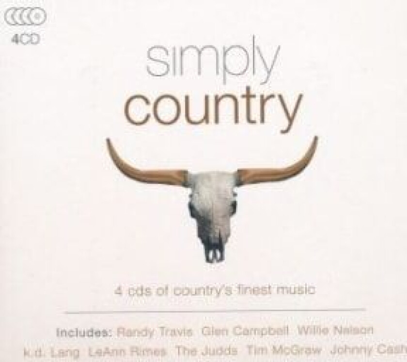 Various Artists : Simply Country CD Box Set 4 discs (2016)