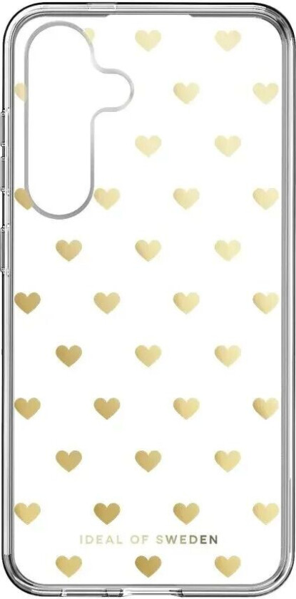 Samsung Galaxy S24 iDeal Of Sweden Clear Deksel - Golden Hearts