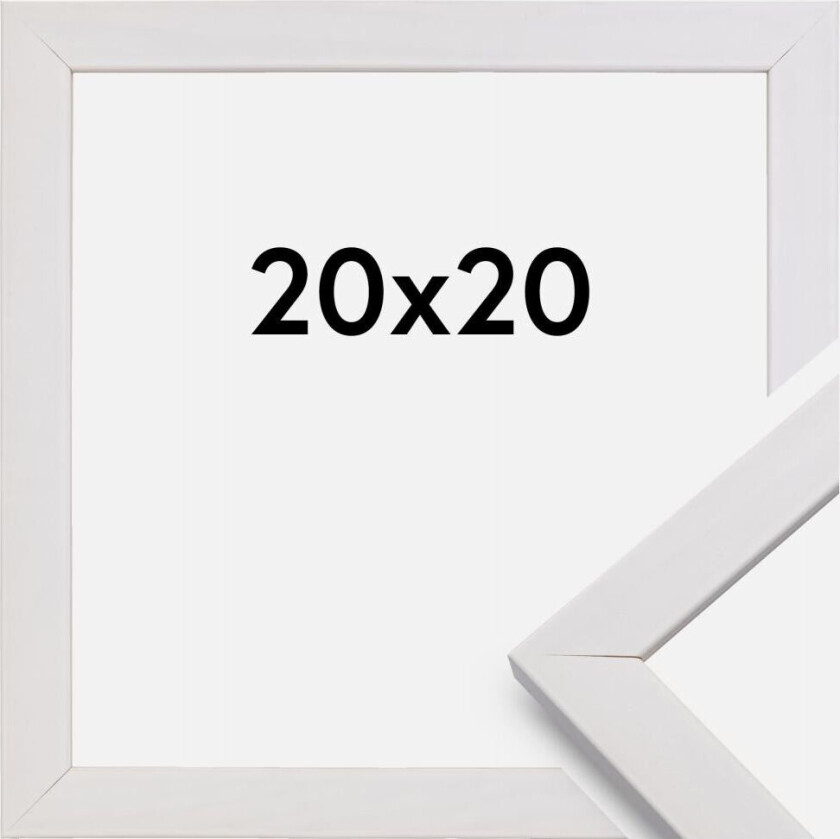 Ramme Stilren Hvit 20x20 Cm