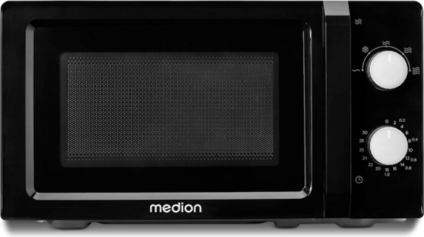 Medion MD 11475 mikrobølgeovn sort/hvit 20l