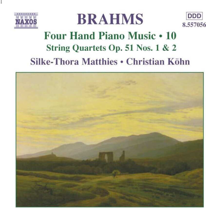 Johannes Brahms : Four Hand Piano Music Vol. 10: String Quartets Nos. 1 and 2