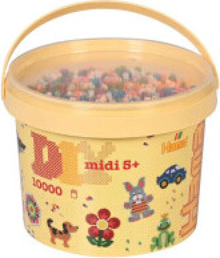 TOYMAX Hama midi perler 10.000stk pastel mix 58