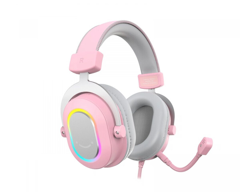 H6 Usb 7.1 Gaming Headset Rgb - Rosa
