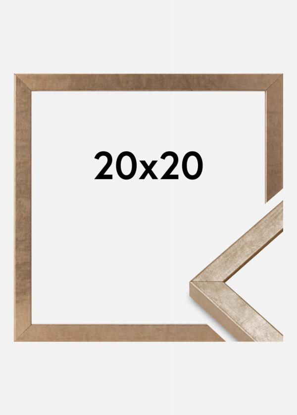 Ramme Ares Akrylglass Messing 20x20 Cm