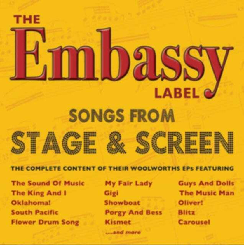 Various Artists : The Embassy Label: Songs from Stage & Screen CD 3 discs
