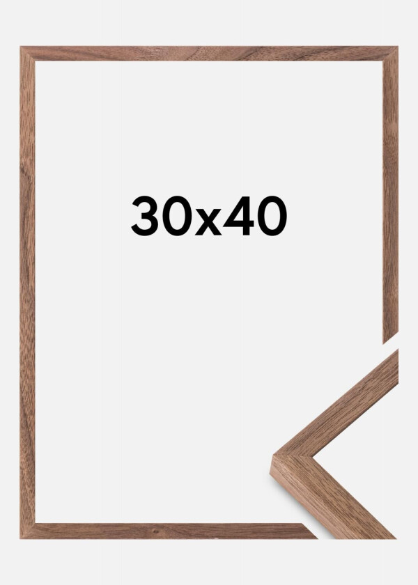 Focus Ramme Soul Walnut Veneer Akrylglass 30x40 Cm