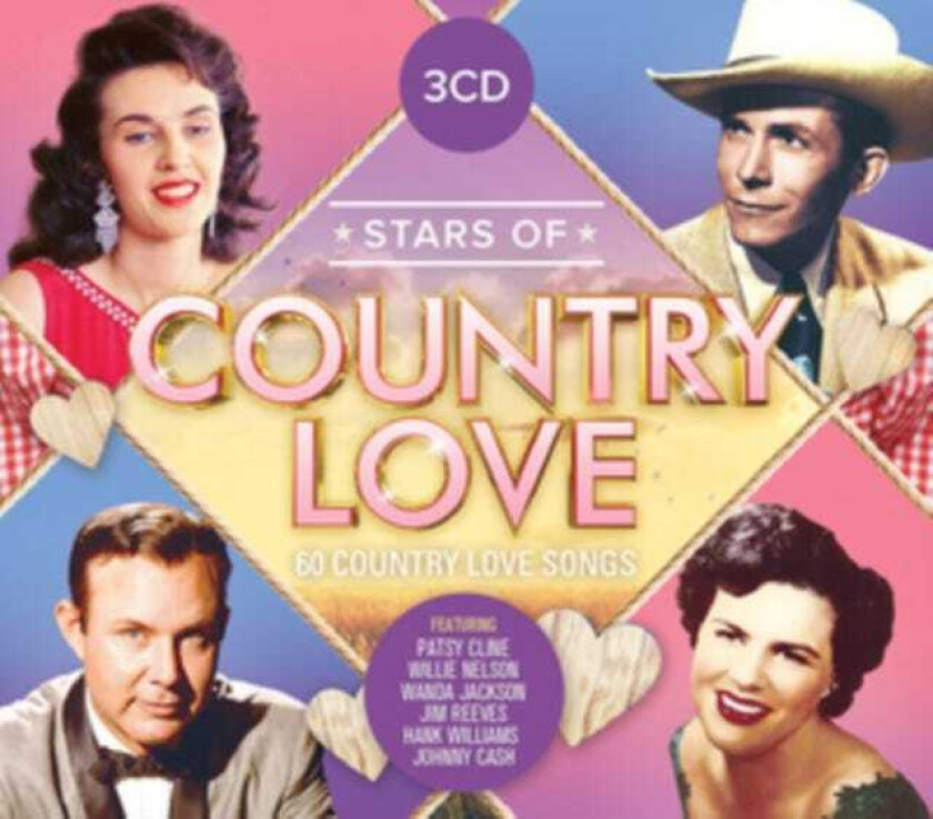 Various Artists : Stars of Country Love CD Box Set 3 discs (2017)