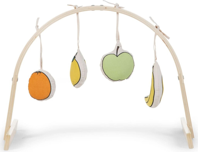 CHILDHOME Babygym leketøy-fruktsett i 4 deler