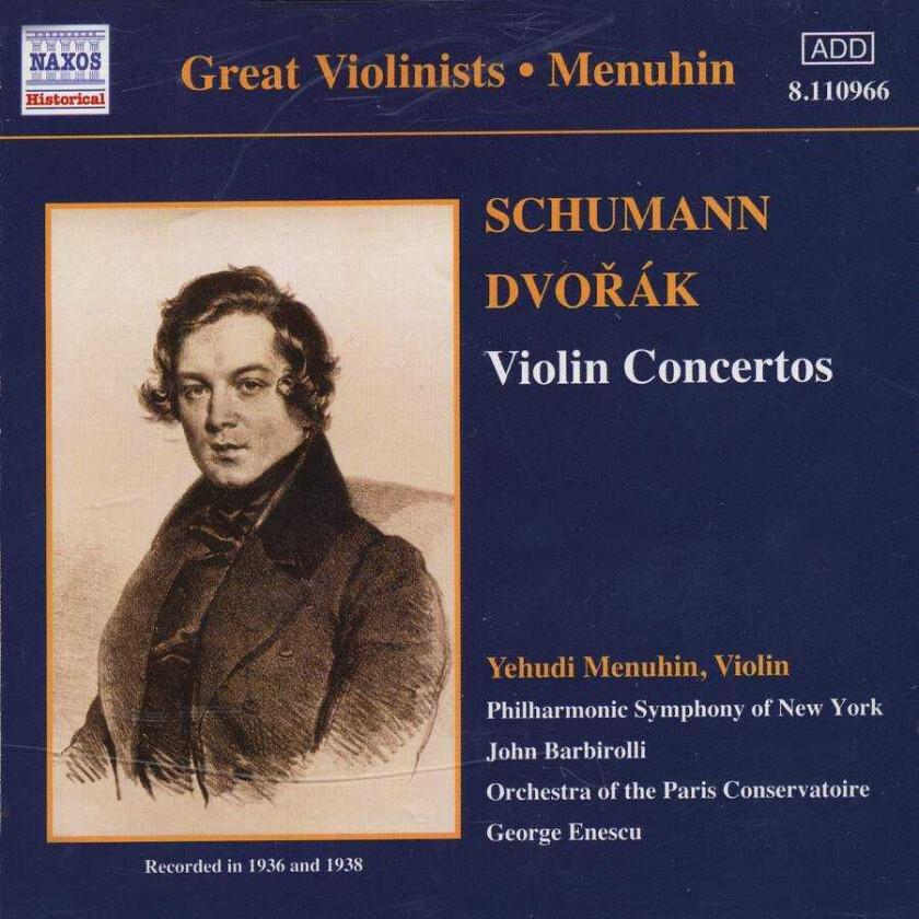 Robert Schumann : Violin Concertos (Menuhin) CD (2002)