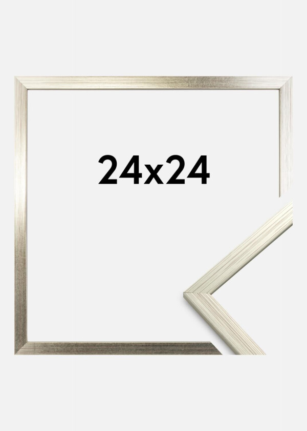 Ramme Edsbyn Akrylglass Sølv 24x24 Cm