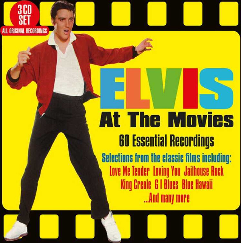 Elvis Presley : Elvis at the Movies: 60 Essential Recordings CD Box Set 3 discs