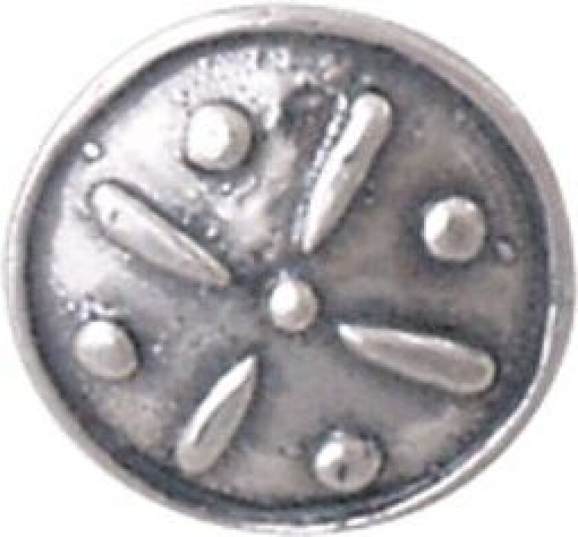 Bilde av Knapp Troms i 830 oksidert sølv, 16 mm