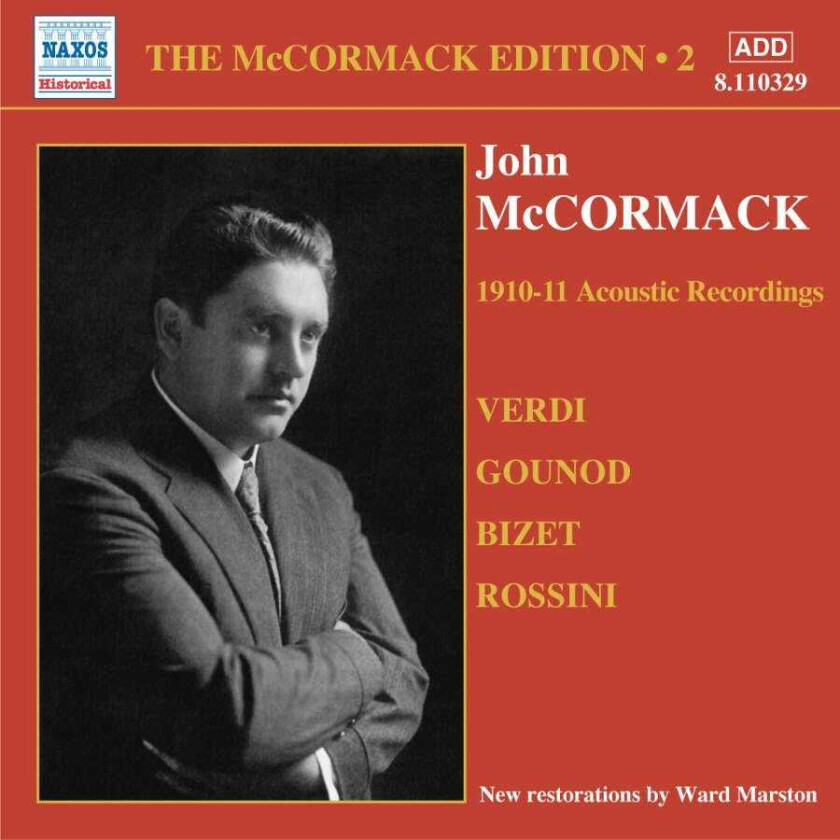 John McCormack : Mccormack Edition 2, The: 1910 - 11 Acoustic Recordings CD
