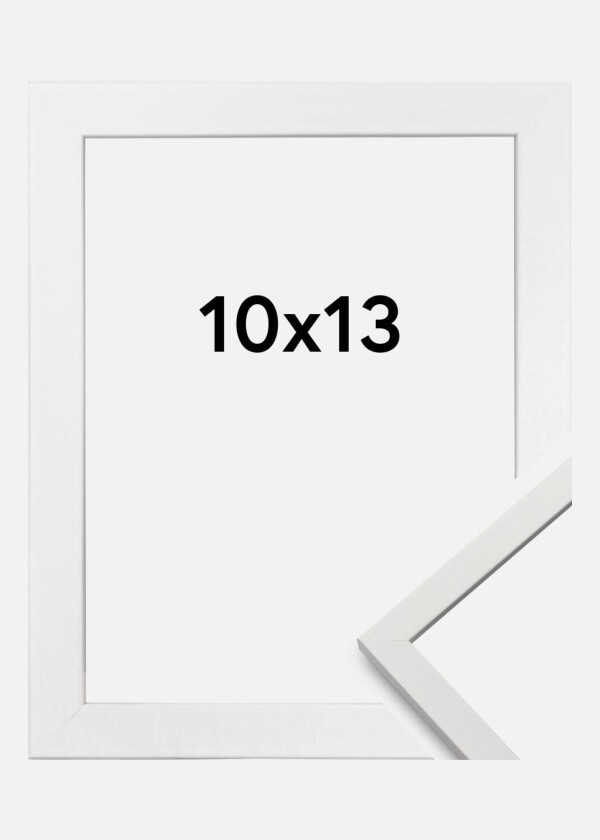 Ramme Edsbyn Akrylglass Hvit 10x13 Cm