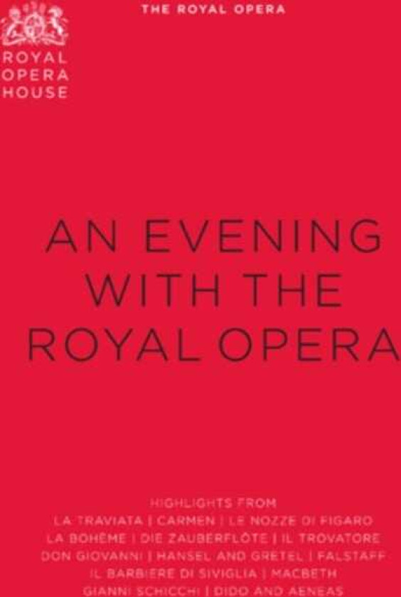 Bilde av The Royal Opera House: An Evening With DVD (2012) Gioachino Rossini cert E