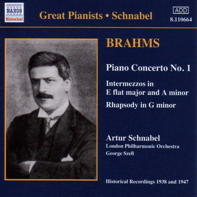 Johannes Brahms : Brahms: Piano Concerto No. 1 (Schnabel) CD (2001)