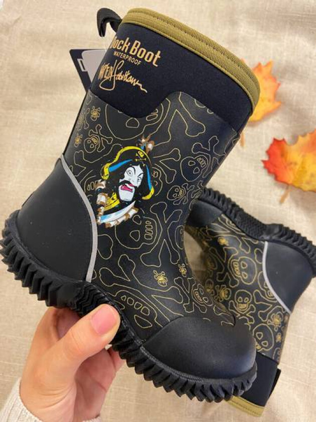 Sort Dock Boot Kaptein Sabeltann Støvel