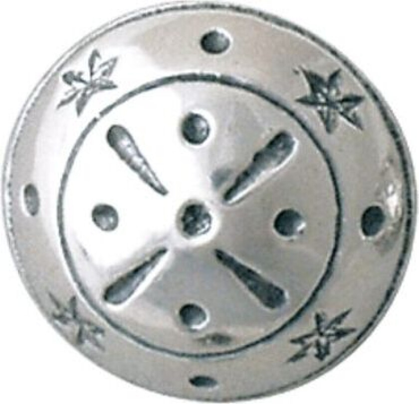 Bilde av Knapp Troms linning 19 mm i 830 oksidert sølv