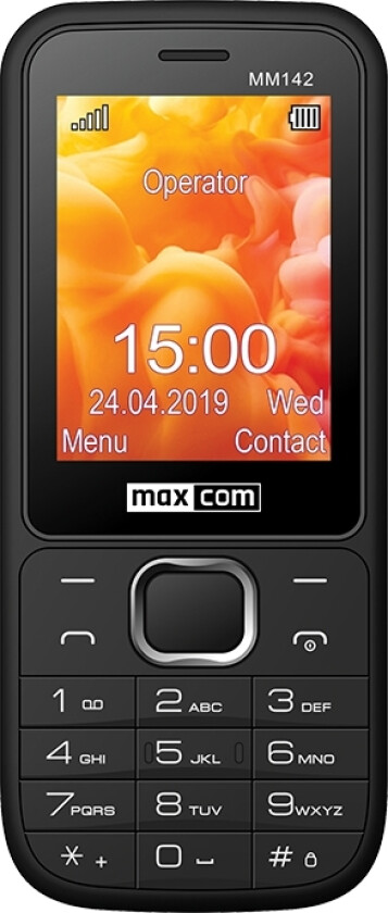 MAXCOM MM142 TELEFON svart