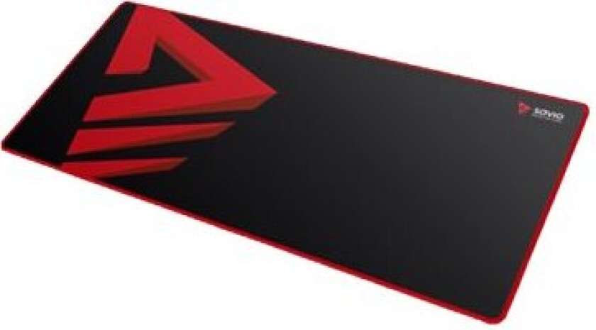 Turbo Dynamic XL, Sort, Rød, Bilde, Stoff, Gummi, Antiskliunderlag, Musematte til gaming
