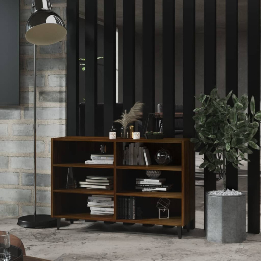 Skjenk brun eik 103,5x35x70 cm sponplate