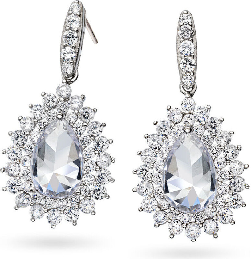 , Øredobber i 925 sølv med zirkonia