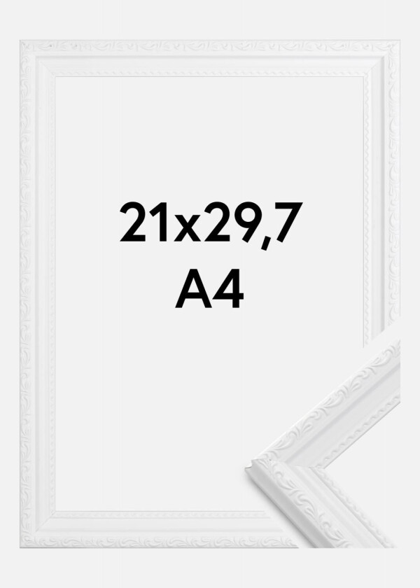 Ramme Abisko Akrylglass Hvit 21x29,7 Cm (A4)