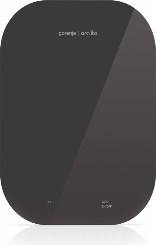 KT10ORAB, Elektronisk kjøkkenvekt, 10 kg, 1 g, Svart, Glass, Glass