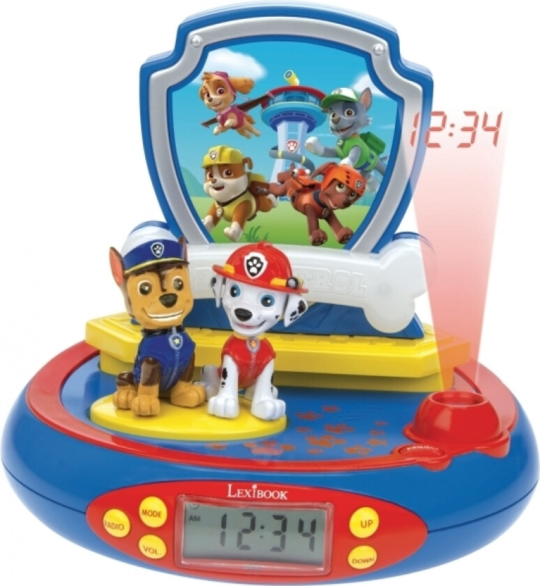 Vekkerklokke Lexibook The Paw Patrol Projector