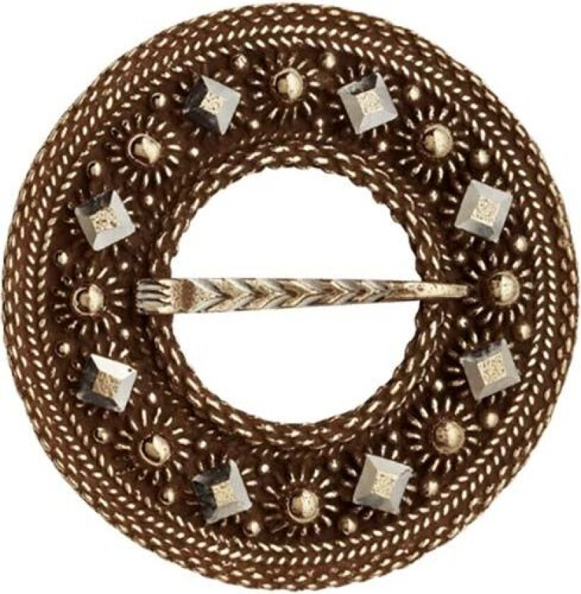 Bilde av Halsring Telemark i 830 antikkforgylt sølv, stor størrelse