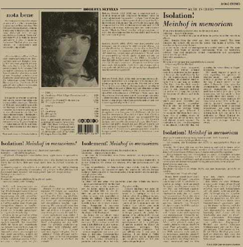 Settels Roberta - Music In Crisis